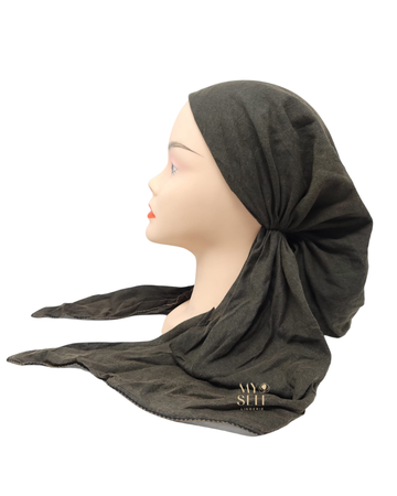 SG PR11 Black Stone Washed Adjustable Cotton Pre-Tied Bandanna myselflingerie.com